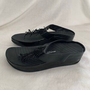 Cloudwalker‎ Daytona black wedge sandals